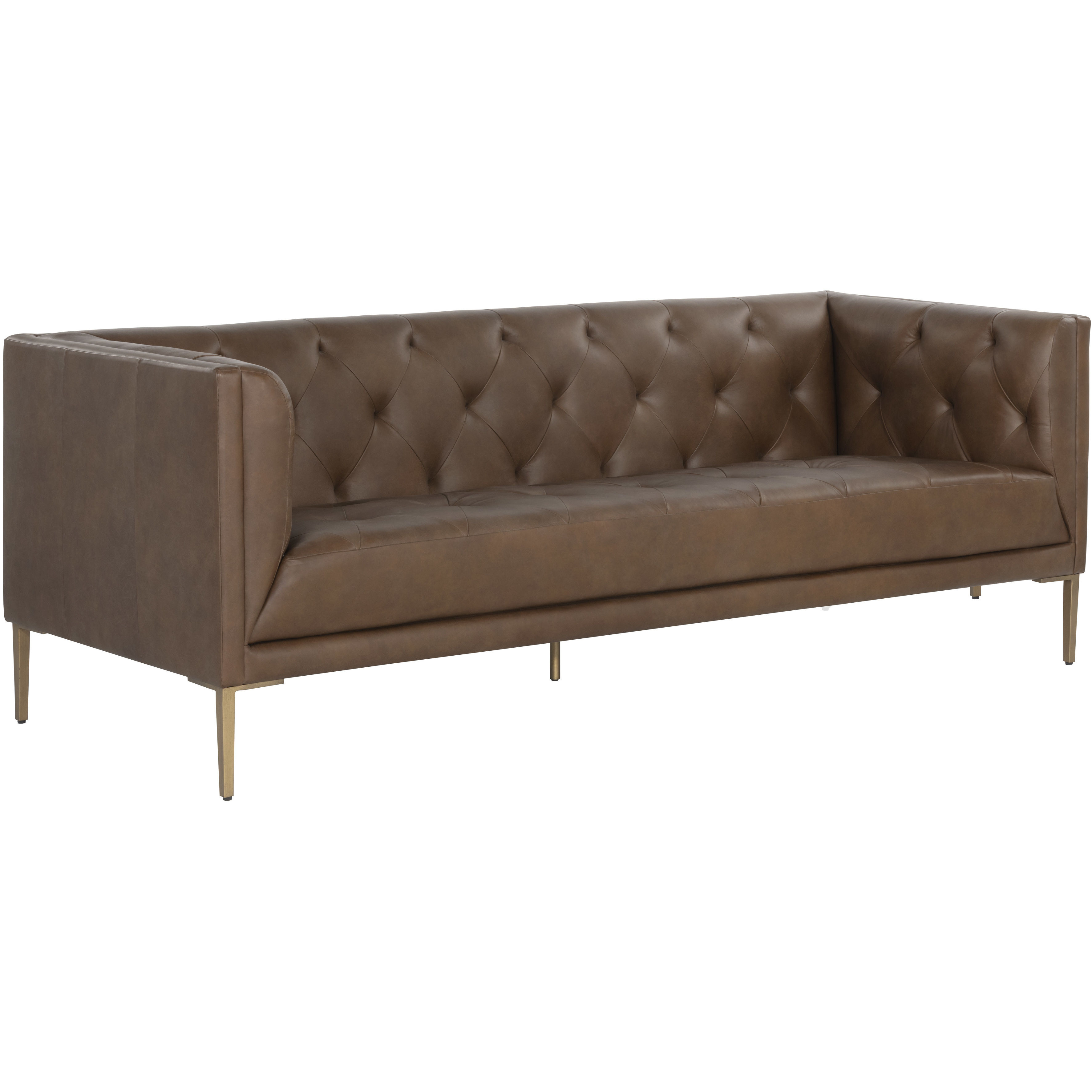 Westin Vintage Caramel Leather Sofa